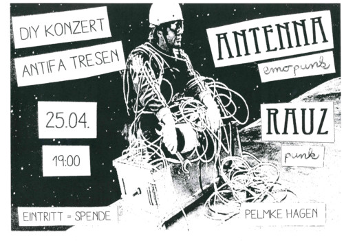 DIY – Konzert & Antifa Tresen mit Antenna und Rauz