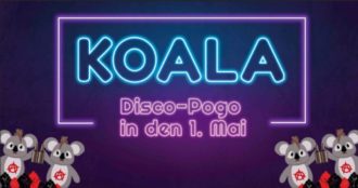 Koala- Disco-Pogo in den 1. Mai